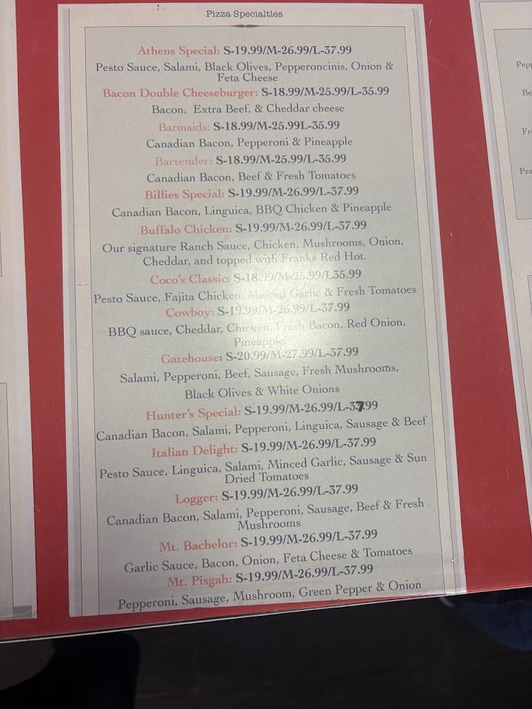 Gatehouse Pizza Menu image 3